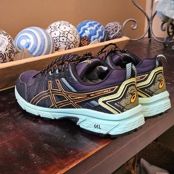 Asics Women's GEL Venture-7 Running Shoes, Black, Sz 9 - Picture 10 of 16